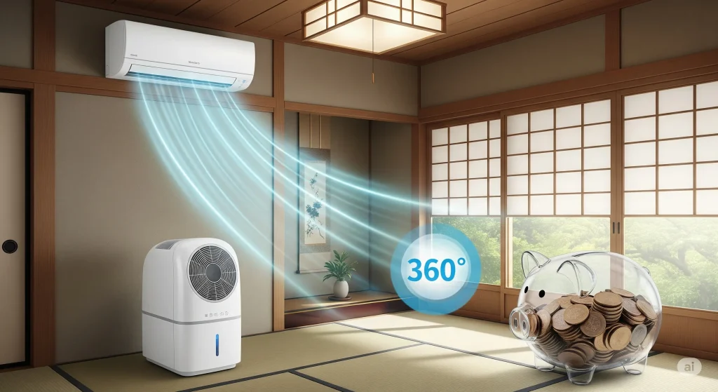 気になる電気代はエアコン併用で節約