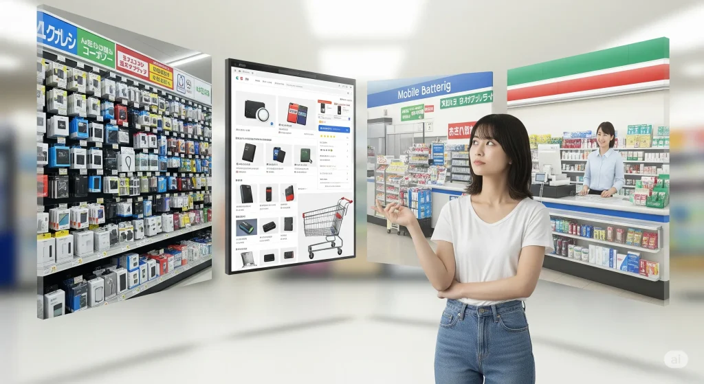 モバイルバッテリーはどこで買う?購入場所を比較