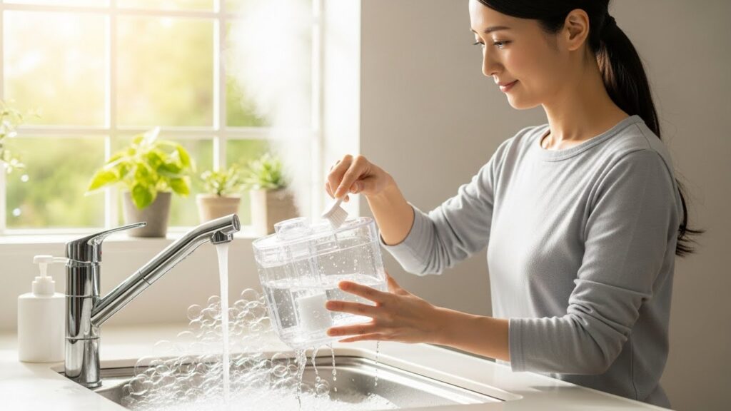 花粉対策は加湿器と空気清浄機どっち?赤カビを防ぐ化学的メンテナンス手法