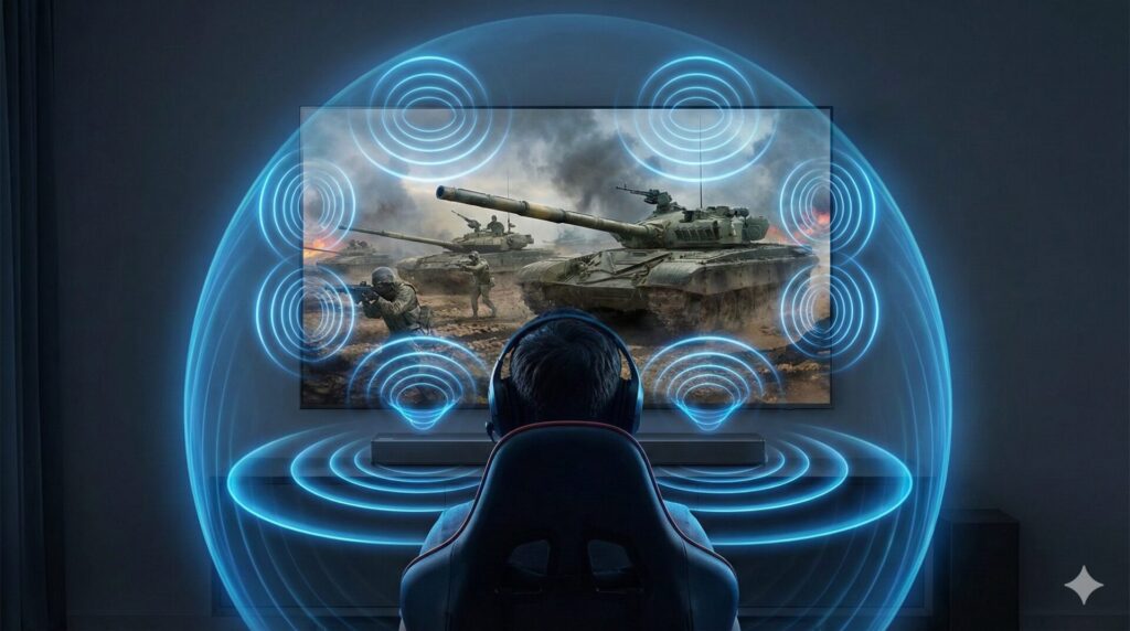 BRAVIA独自の音響技術で戦場に立つ