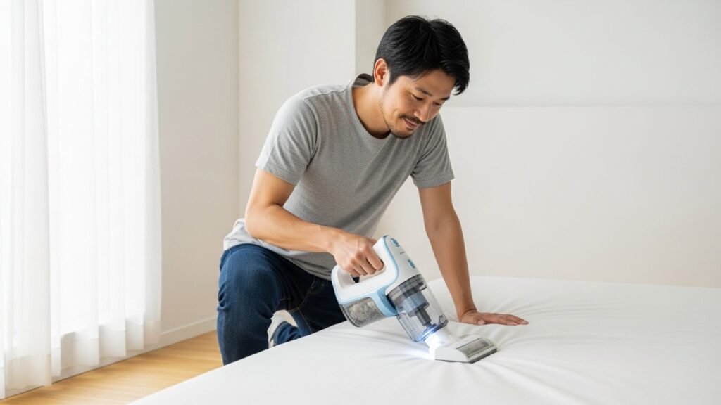 乾燥機能だけでなく掃除機での吸引もセットで考える